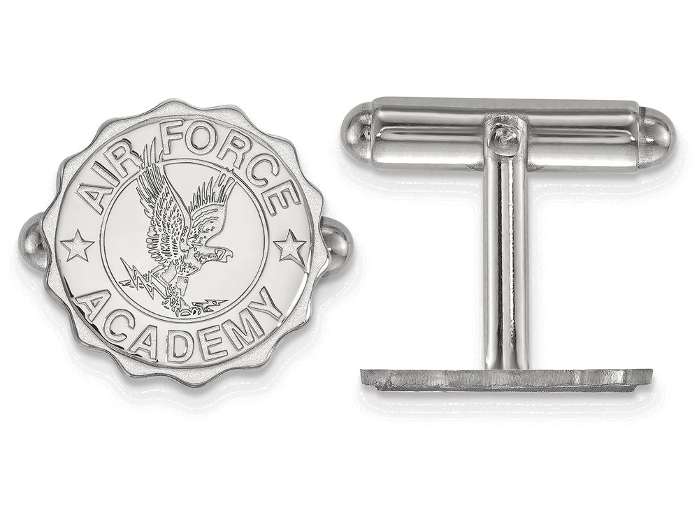 LogoArt Sterling Silver United States Air Force Academy Crest Cuff Link