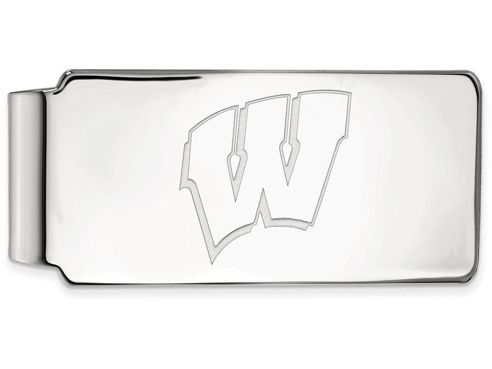 Logoart 925 Sterling Silver University Of Wisconsin Money Clip
