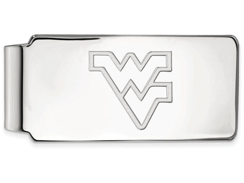 Logoart 925 Sterling Silver West Virginia University Money Clip