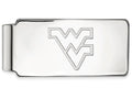 Logoart 925 Sterling Silver West Virginia University Money Clip