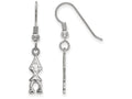 LogoArt Sterling Silver Alpha Chi Omega Small Dangle Earrings