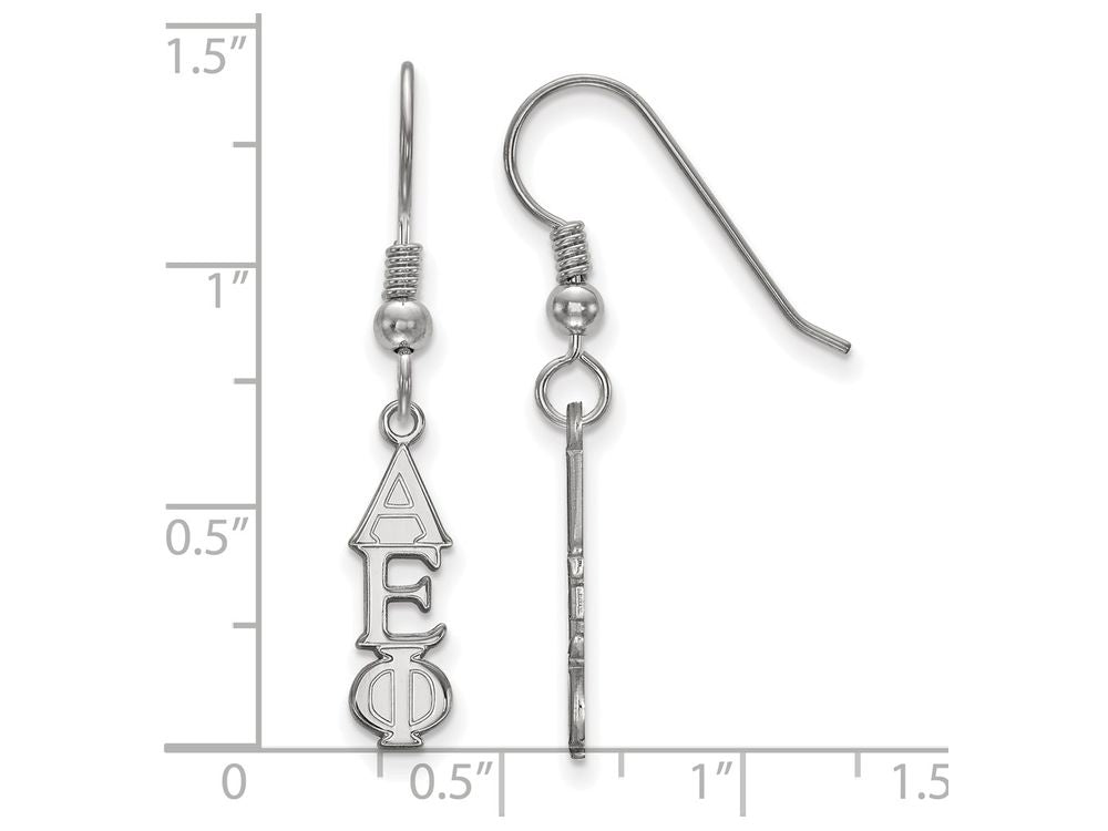 LogoArt Sterling Silver Alpha Epsilon Phi Small Dangle Earrings