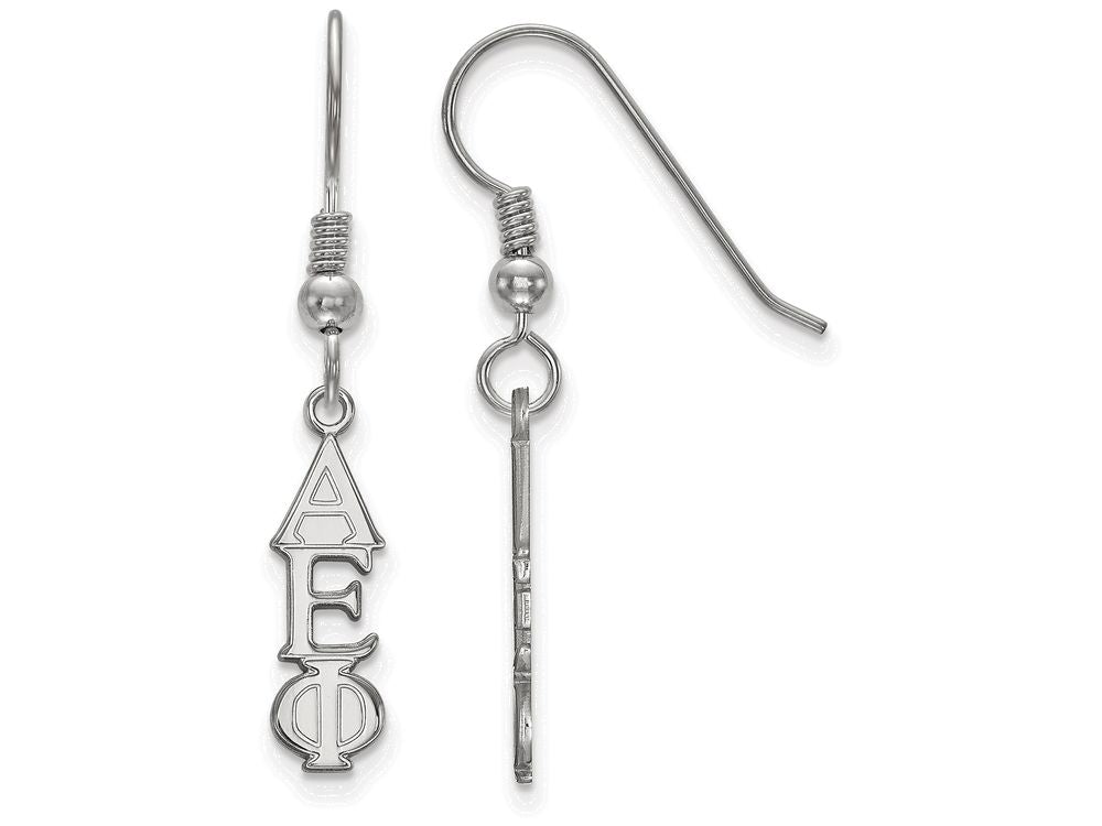 LogoArt Sterling Silver Alpha Epsilon Phi Small Dangle Earrings