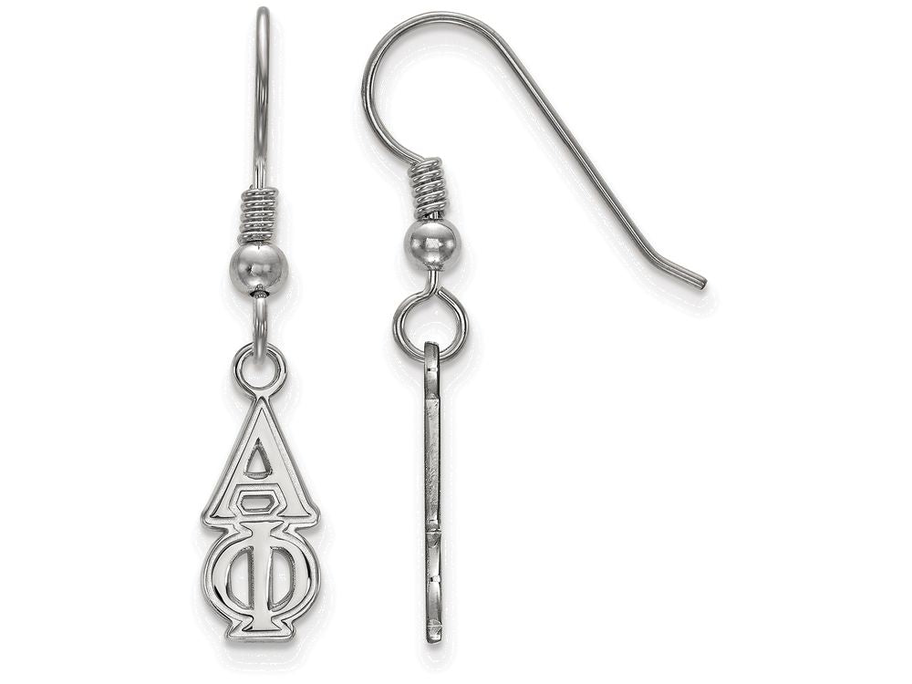 LogoArt Sterling Silver Alpha Phi Small Dangle Earrings