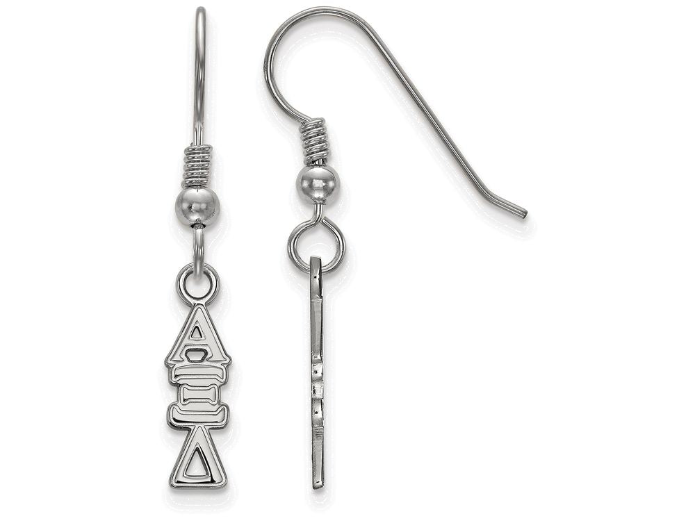 LogoArt Sterling Silver Alpha Xi Delta Small Dangle Earrings