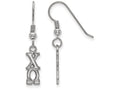 LogoArt Sterling Silver Chi Omega Small Dangle Earrings