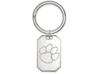 Logoart 925 Sterling Silver Clemson University Key Chain