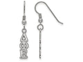 LogoArt Sterling Silver Delta Phi Epsilon Small Dangle Earrings