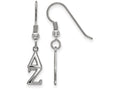 LogoArt Sterling Silver Delta Zeta Small Dangle Earrings