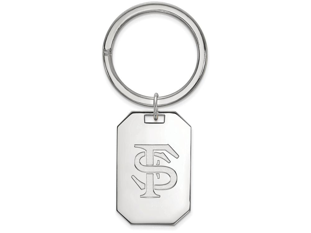Logoart 925 Sterling Silver Florida State University Key Chain