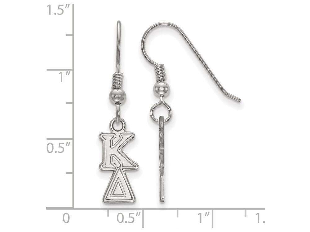 LogoArt Sterling Silver Kappa Delta Small Dangle Earrings