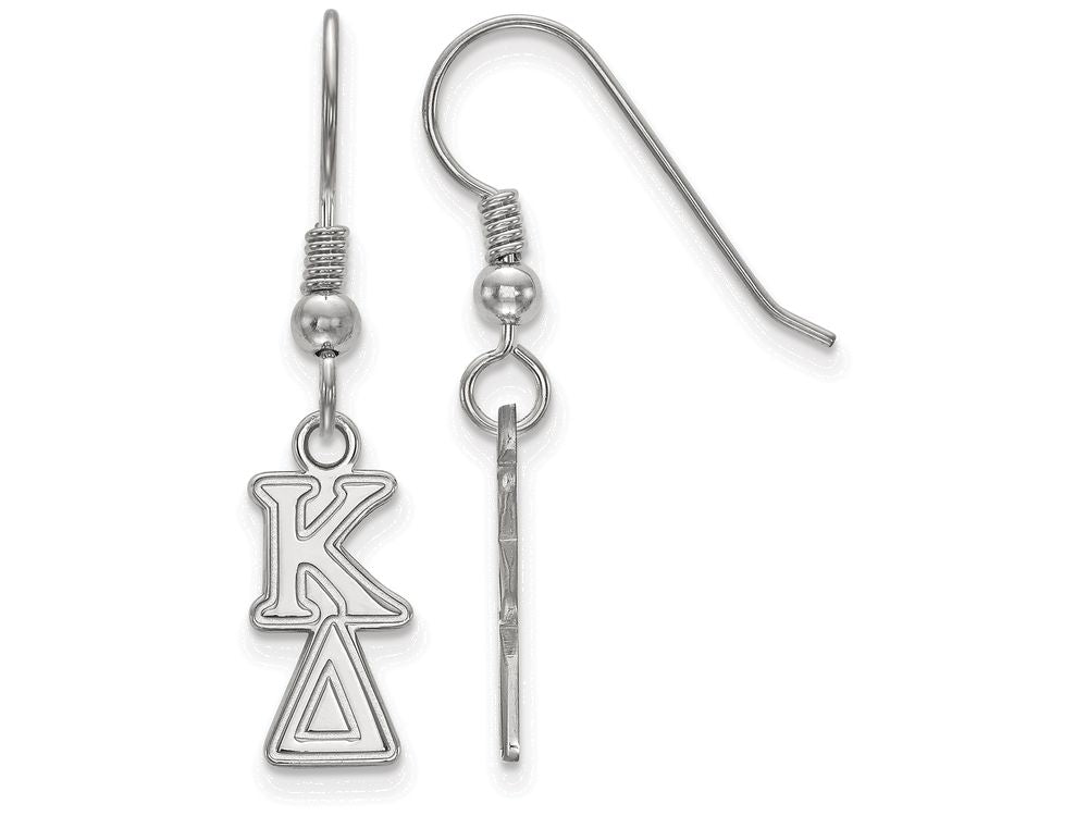 LogoArt Sterling Silver Kappa Delta Small Dangle Earrings