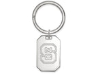 Logoart 925 Sterling Silver North Carolina State University Key Chain