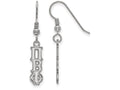 LogoArt Sterling Silver Pi Beta Phi Small Dangle Earrings