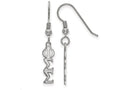 LogoArt Sterling Silver Phi Sigma Sigma Small Dangle Earrings