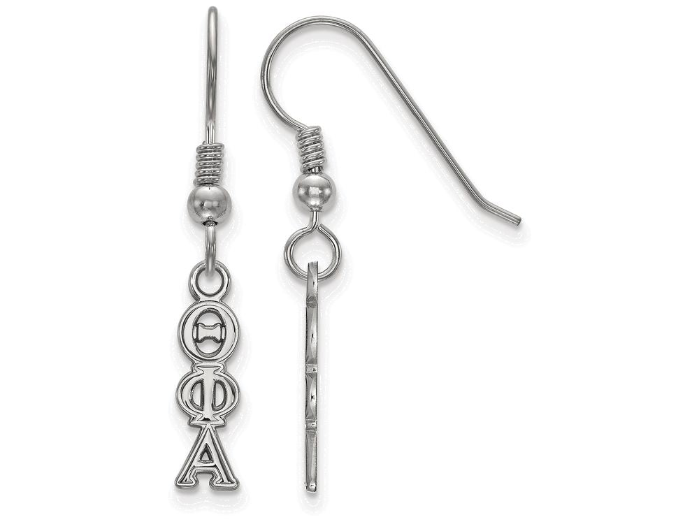 LogoArt Sterling Silver Theta Phi Alpha Small Dangle Earrings