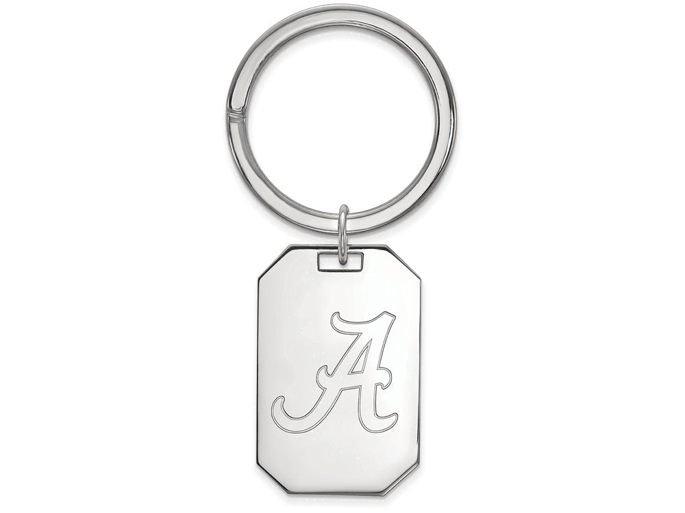 Logoart 925 Sterling Silver University Of Alabama Key Chain