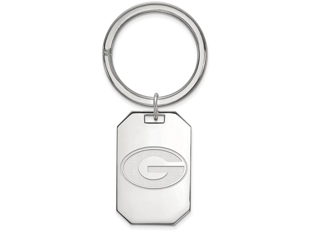 Logoart 925 Sterling Silver University Of Georgia Key Chain