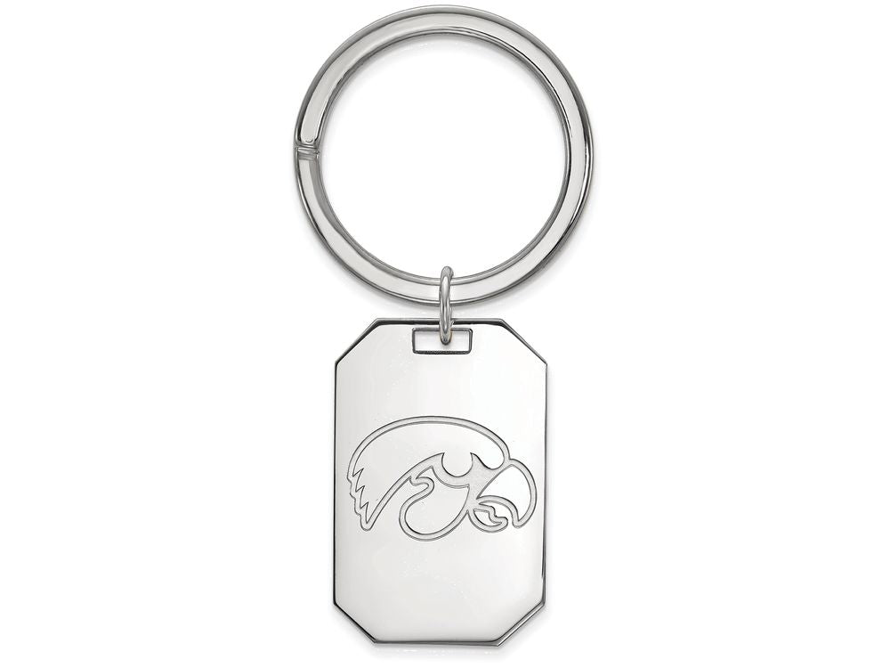 Logoart 925 Sterling Silver University Of Iowa Key Chain