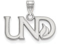 LogoArt Sterling Silver University Of North Dakota Small Pendant Necklace