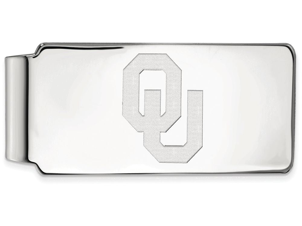 Logoart 925 Sterling Silver University Of Oklahoma Money Clip