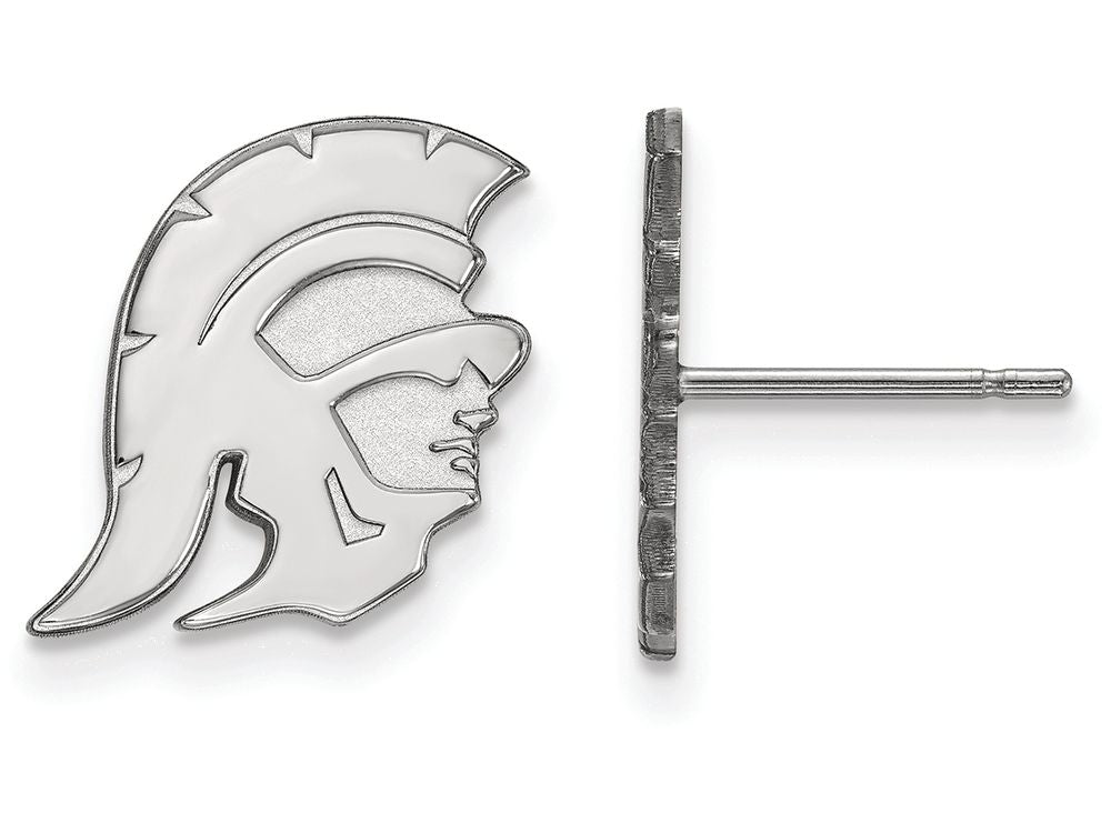 Logoart 925 Sterling Silver University Of Southern California Small Post Earrings