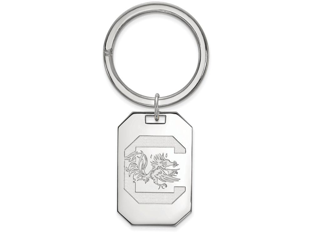 Logoart 925 Sterling Silver University Of South Carolina Key Chain