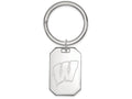 Logoart 925 Sterling Silver University Of Wisconsin Key Chain