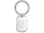 Logoart 925 Sterling Silver University Of Wisconsin Key Chain