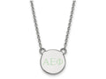 LogoArt Sterling Silver Alpha Epsilon Phi Extra Small Enameled Pendant Necklace With 18 Inch