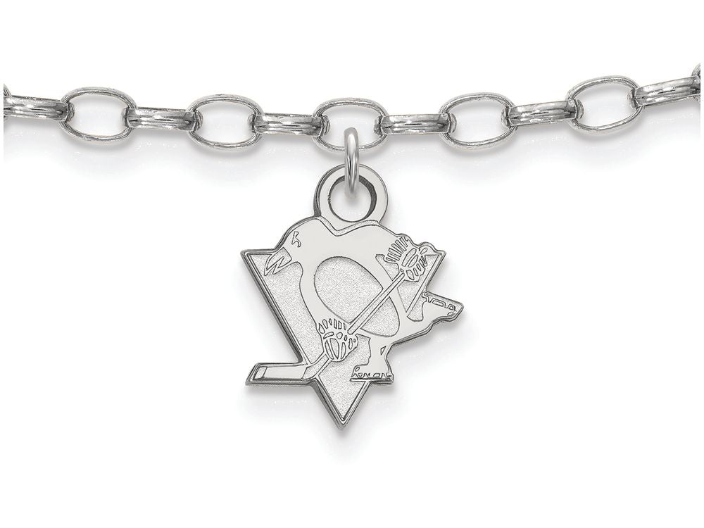 LogoArt Sterling Silver Pittsburgh Penguins Anklet
