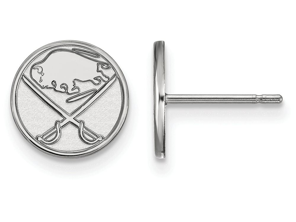 Logoart 925 Sterling Silver Buffalo Sabres Extra Small Post Earrings