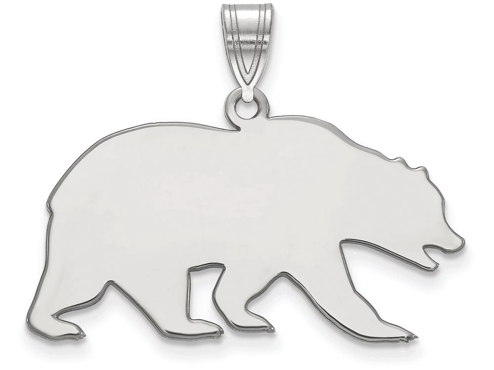 LogoArt Sterling Silver University Of California Berkeley Large Pendant Necklace