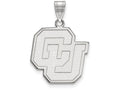 LogoArt Sterling Silver University Of Colorado Large Pendant Necklace
