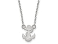 LogoArt Sterling Silver Navy Small Pendant Necklace