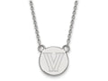 LogoArt Sterling Silver Villanova University Small Disc Necklace