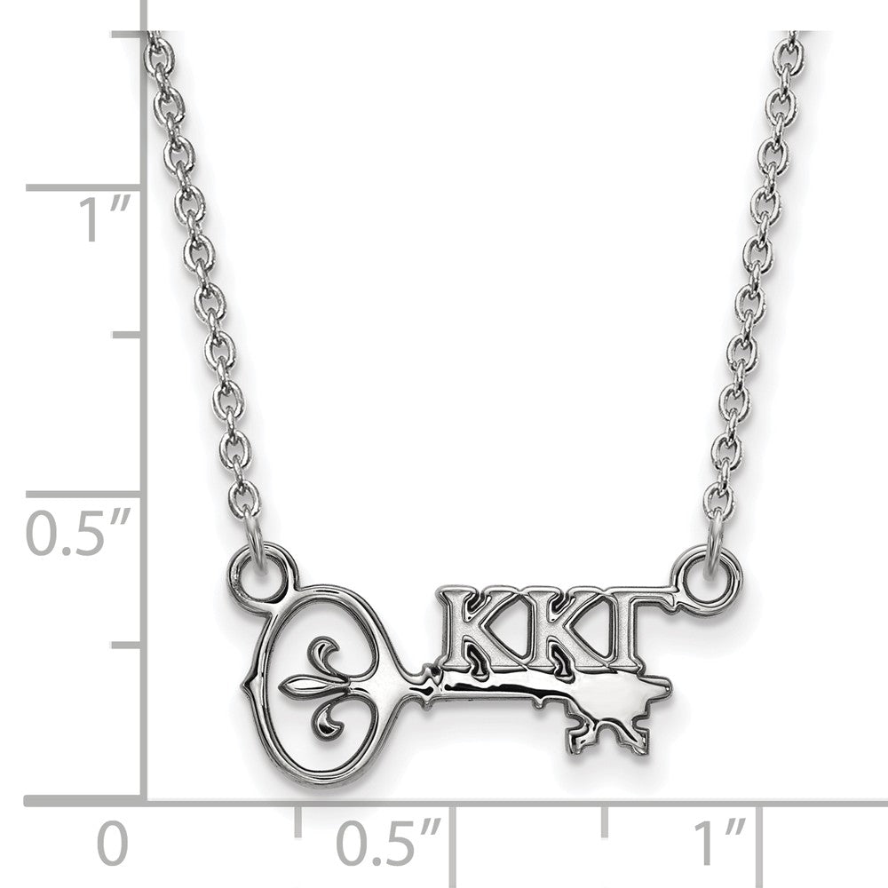 LogoArt Sterling Silver Florida State University Large Dog Tag Pendant Necklace