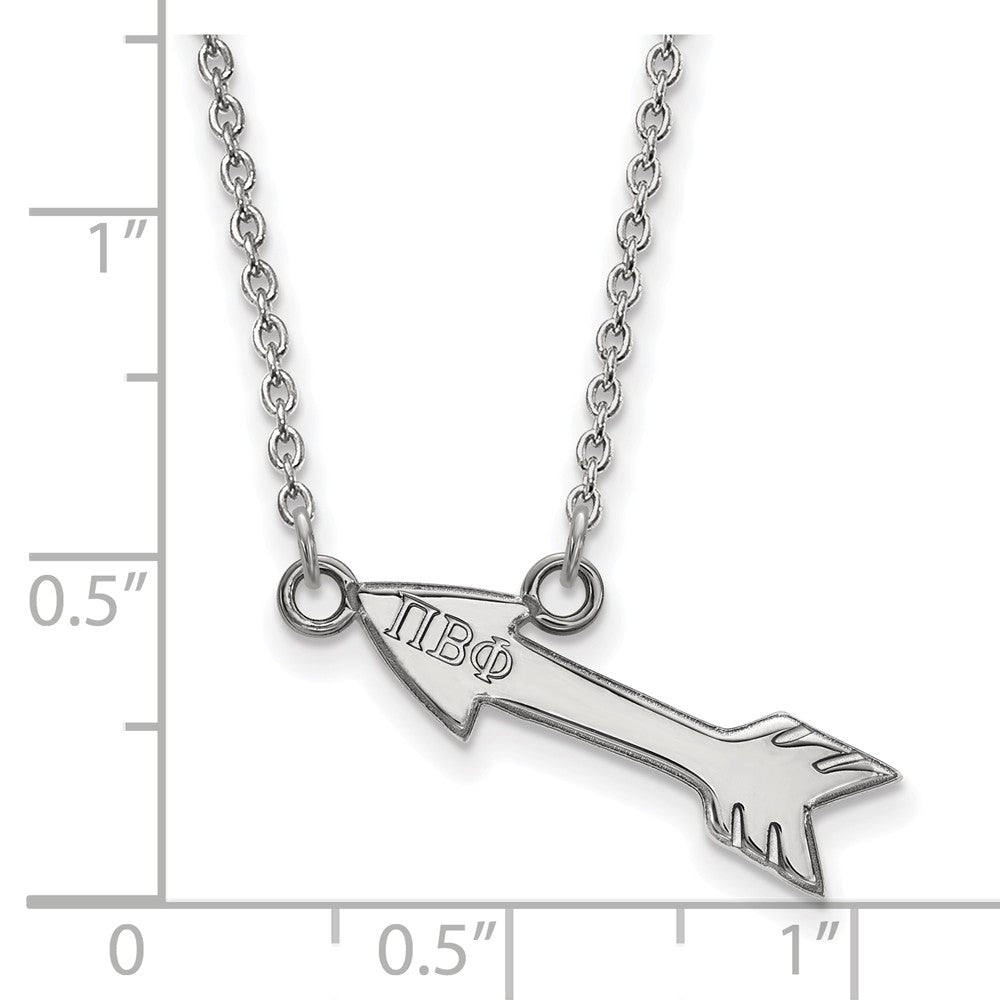LogoArt Sterling Silver Tampa Bay Ligtning Small Enamel Pendant Necklace