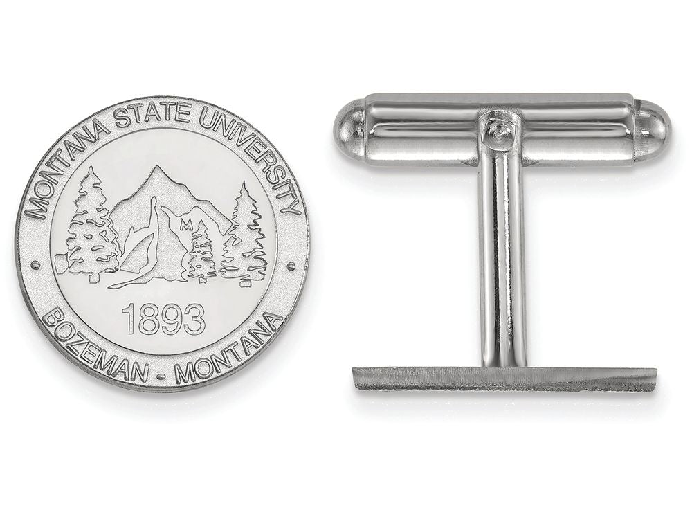 LogoArt Sterling Silver Montana State University Crest Cuff Link