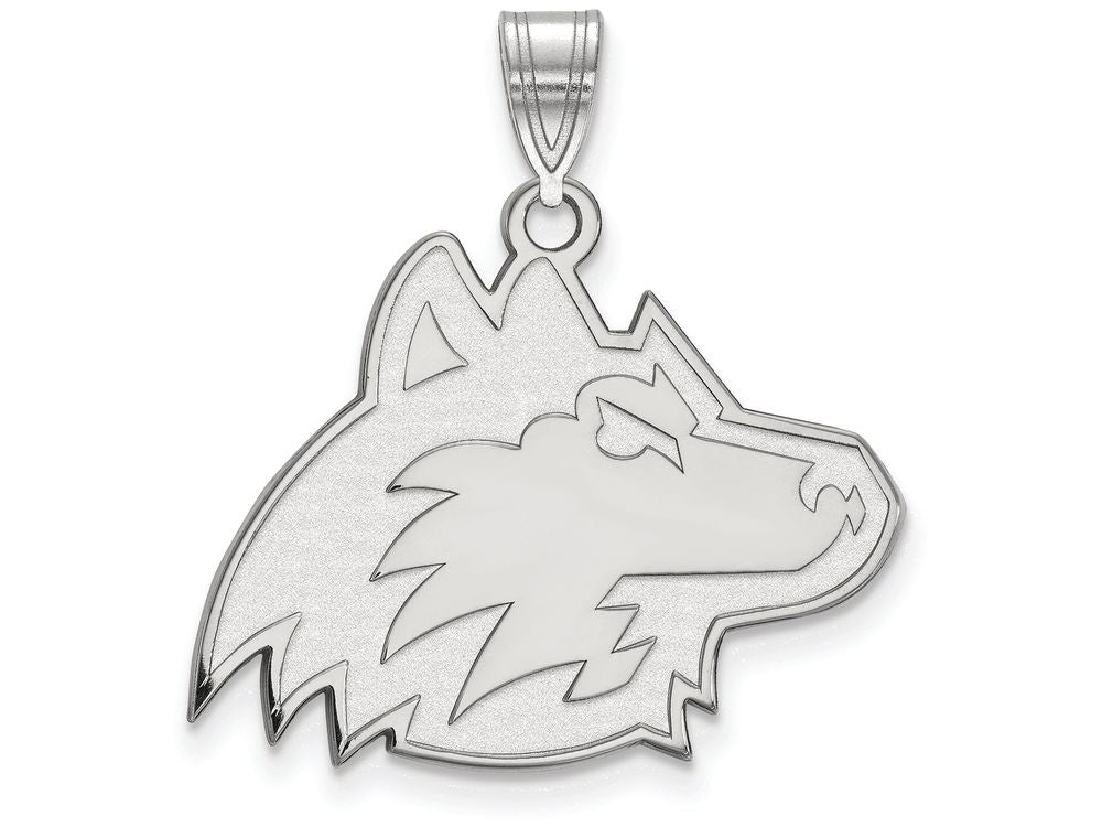 LogoArt Sterling Silver Northern Illinois University Large Pendant Necklace