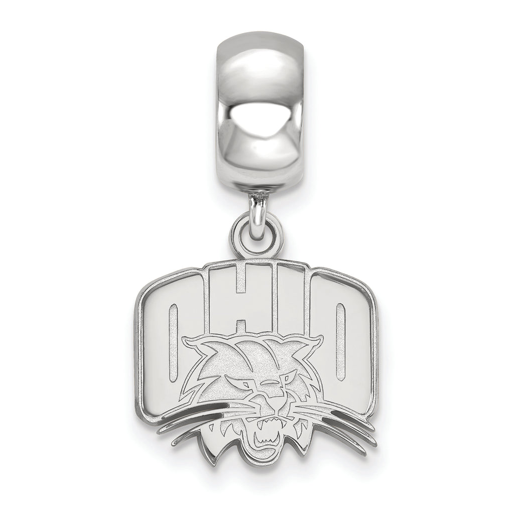 LogoArt Sterling Silver Ohio University Small Bead Charm Charm Dangle Bead Charm