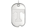 LogoArt Sterling Silver University Of Tennessee Large Dog Tag Pendant Necklace