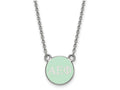 LogoArt Sterling Silver Alpha Epsilon Phi Extra Small Enameled Pendant Necklace With 18 Inch