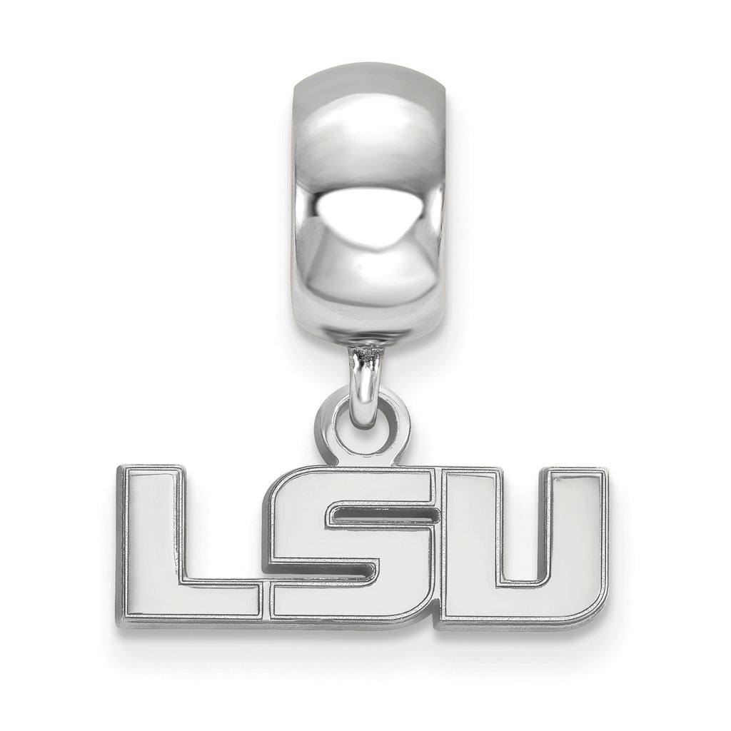LogoArt Sterling Silver Louisiana State University Bead Charm Charm Xs Dangle Bead Charm