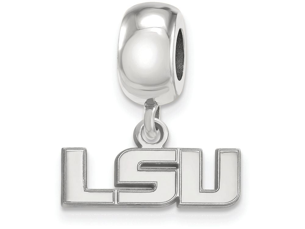 LogoArt Sterling Silver Louisiana State University Bead Charm Charm Xs Dangle Bead Charm
