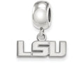 LogoArt Sterling Silver Louisiana State University Bead Charm Charm Xs Dangle Bead Charm