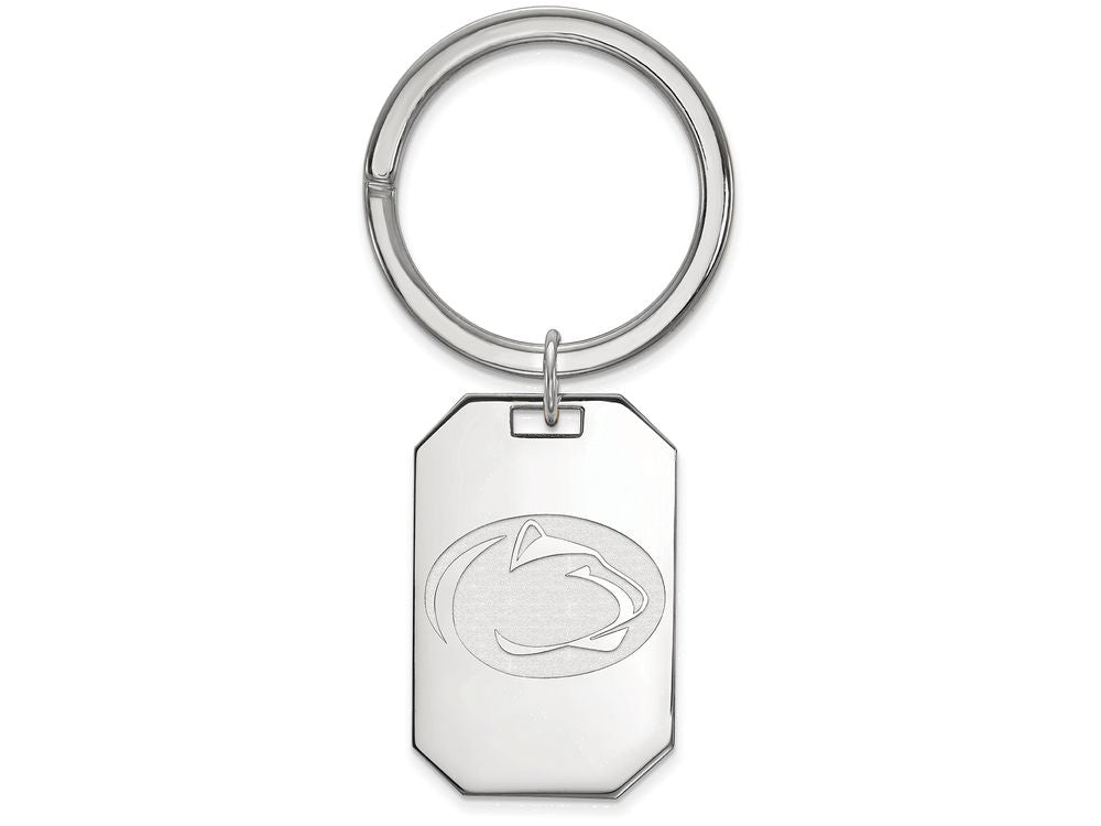 Logoart 925 Sterling Silver Penn State University Key Chain