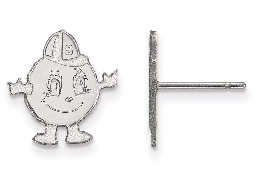 LogoArt Sterling Silver Syracuse University Small Post Earrings