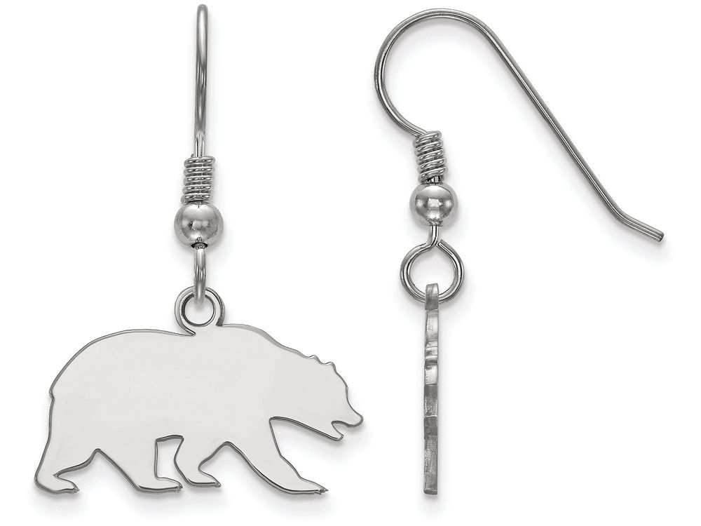 LogoArt Sterling Silver University Of California Berkeley Small Dangle Earrings Wire