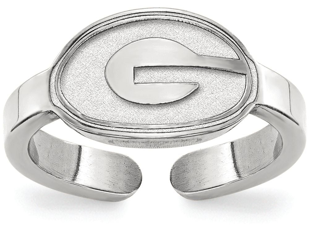 LogoArt Sterling Silver University Of Georgia Toe Ring